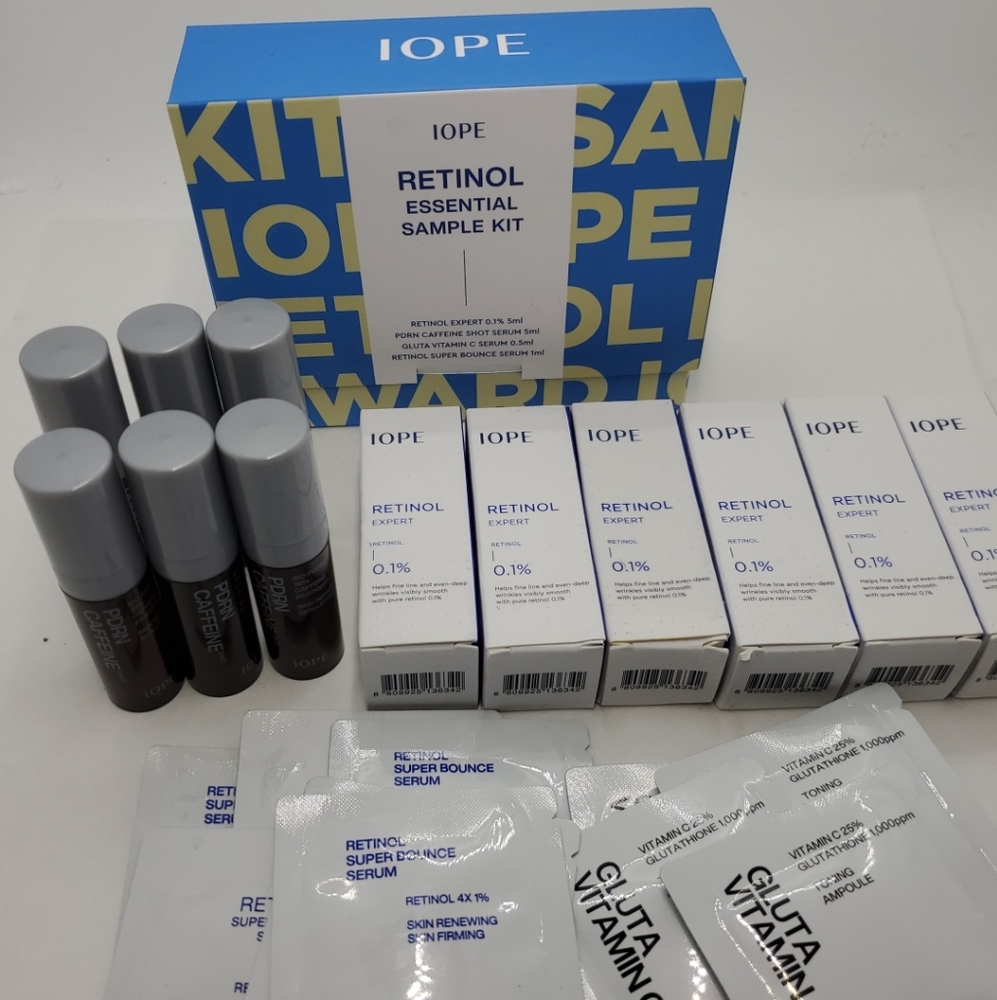 IOPE Retinol Essential Sample Kit Expert 0.1% Wrinkle Corrector 30mL K Beauty